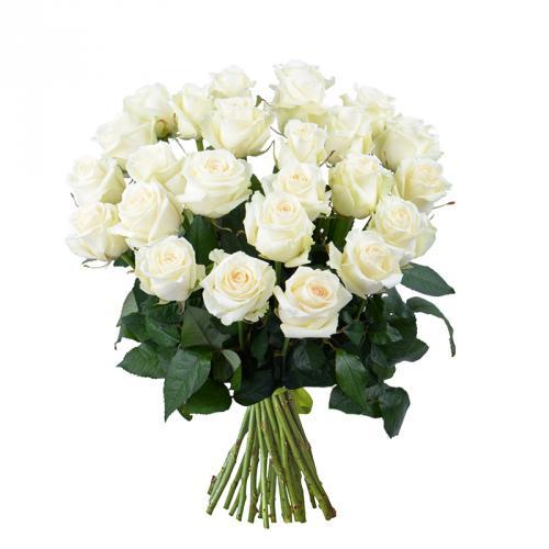 Bouquet de roses blanche (Fêtes) - L'Orchidée Virginie