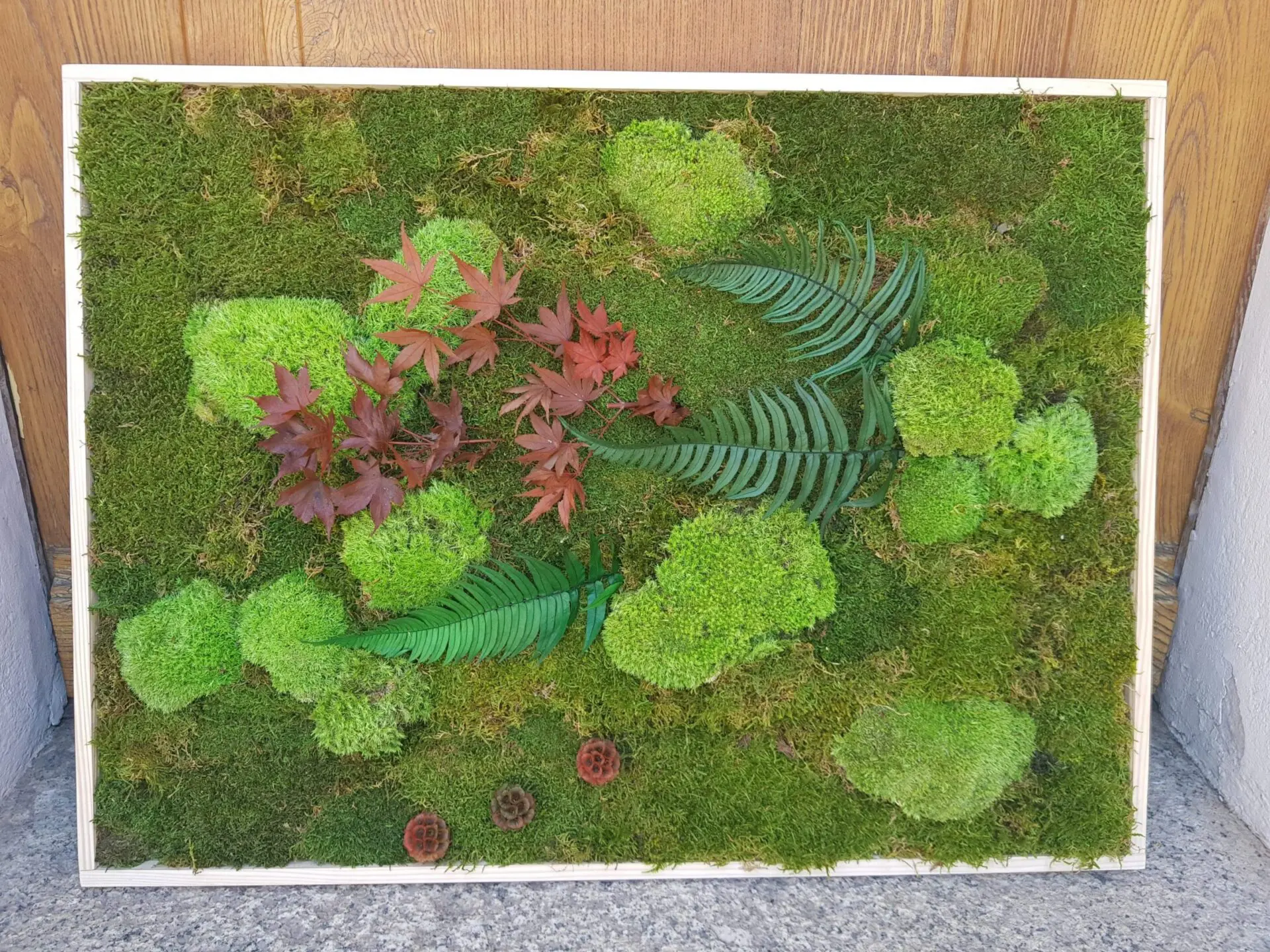 Tableau de végétaux stabilisés