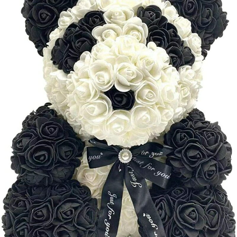 Alternative view of Ourson de roses en mousse